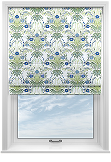 Cotswold Faux Silk, Sapphire - Roman Blind